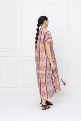 Floral Vine Kaftan Dress