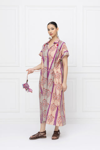 Floral Vine Kaftan Dress