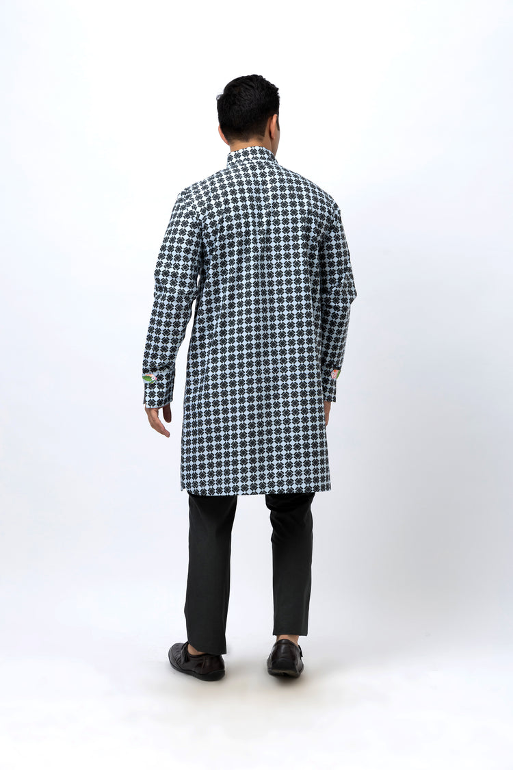 Blocks Kurta Set