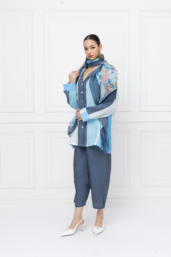 Mid Night Bloom Top + Bottom Set