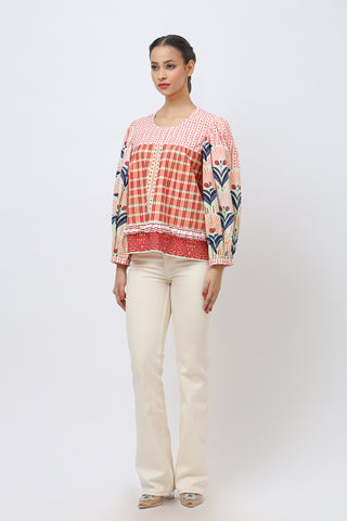 Ladybug Sleeve Top