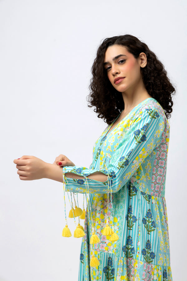 Great Fit -Tiered Tassel for the perfect damsel look in flowing cotton.