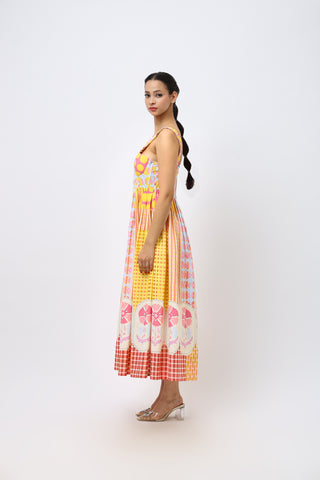 Carnation Bloom Corset Dress