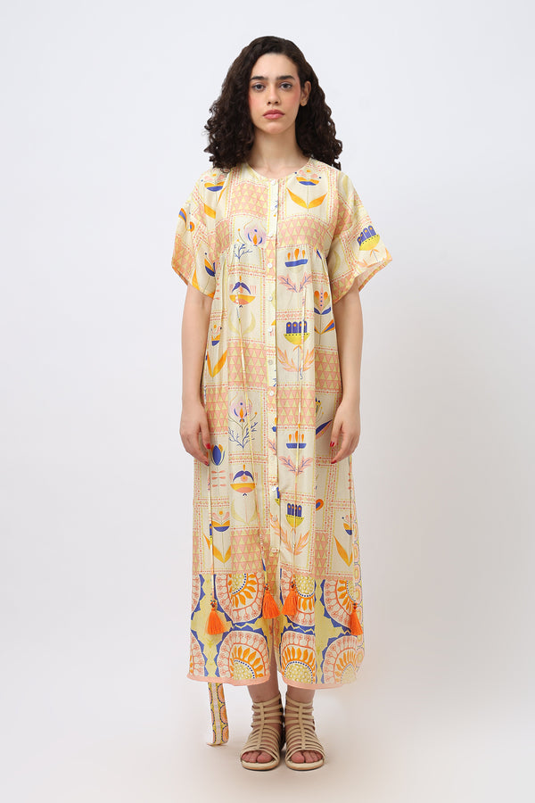 Easy Summer Maxi with Tie-Up Belt