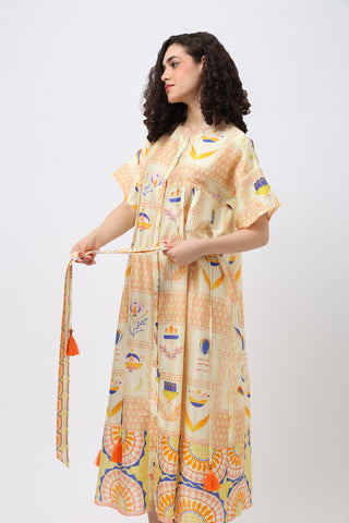Easy Summer Maxi with Tie-Up Belt