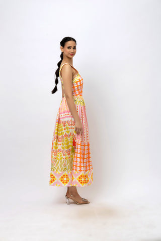 Midi Cotton Pink Dress