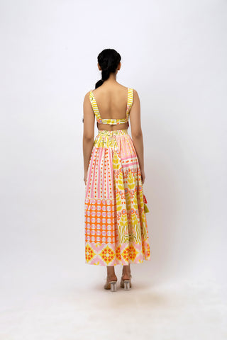 Midi Cotton Pink Dress