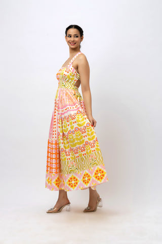 Midi Cotton Pink Dress
