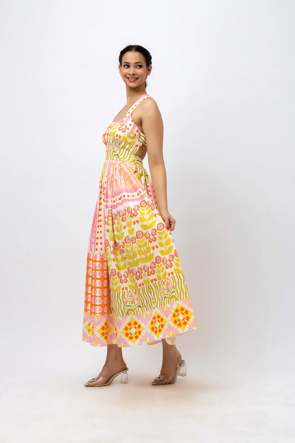 Midi Cotton Pink Dress