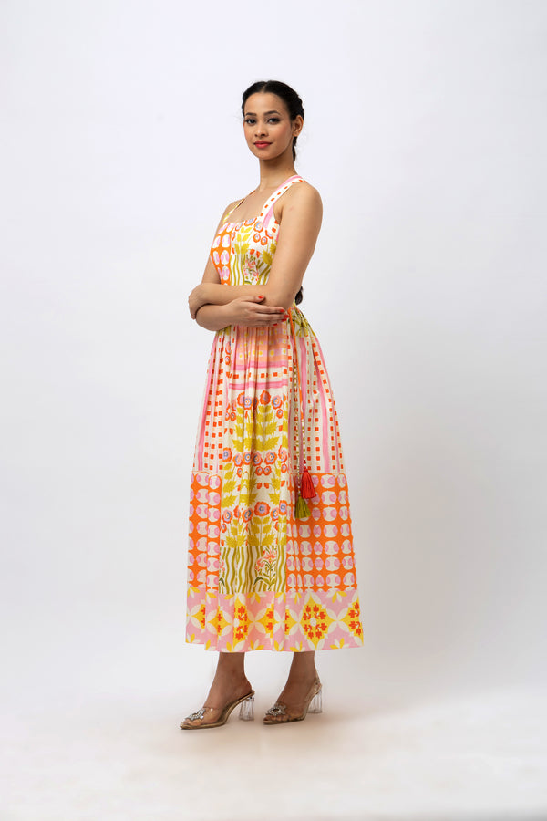 Midi Cotton Pink Dress