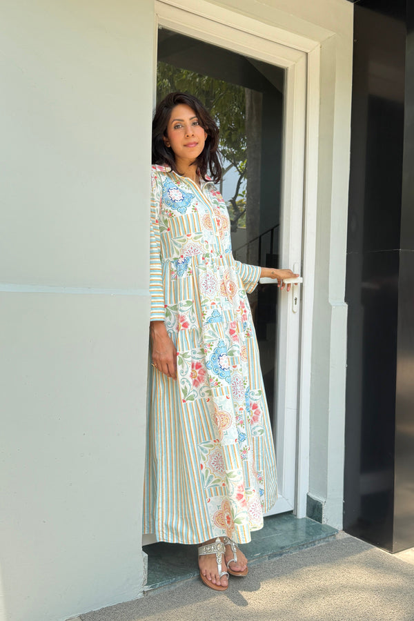 Great Fit- Textiles Tiles our best seller dress for the summers.