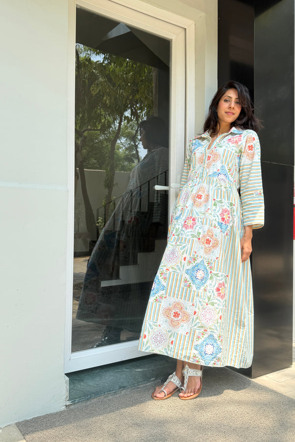 Great Fit- Textiles Tiles our best seller dress for the summers.