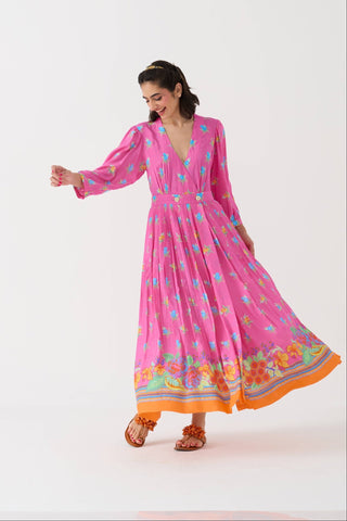 Dilbar Rani Maxi Wrap Dress