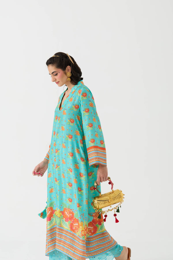 Dilbar Kurta + Pant Set - Pudhina