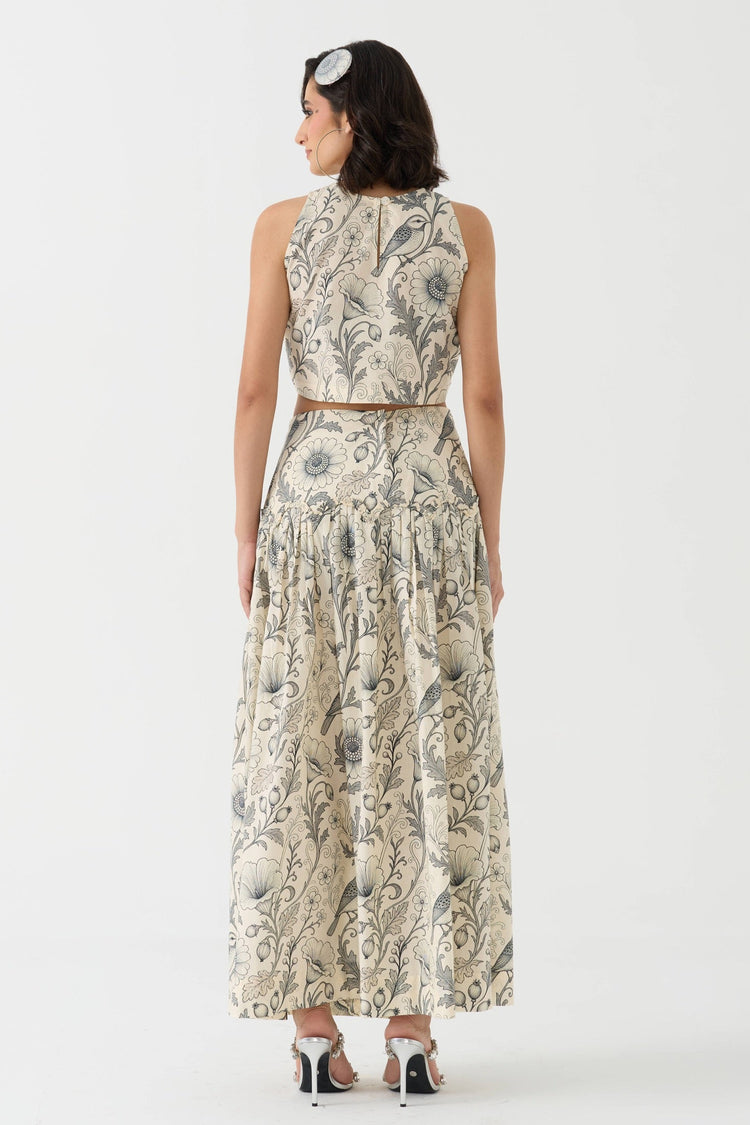 The Artful Edit - Nightingale Crop Top + Skirt Set