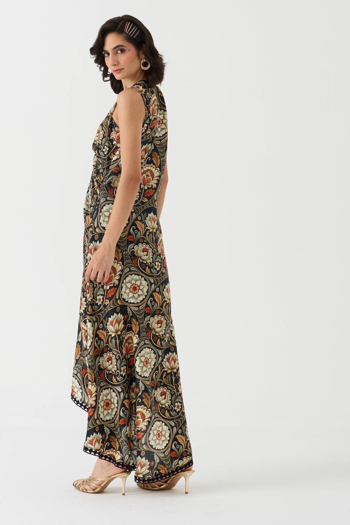 The Artful Edit - Ruched Maxi Length Dress
