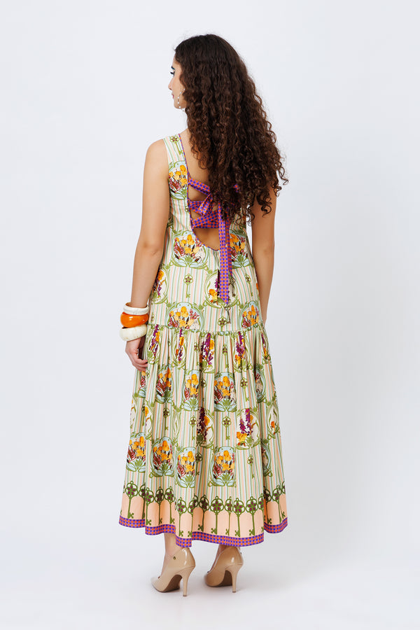 La Marais - Boulevard Dress, a maxi dress with fir and flare style.