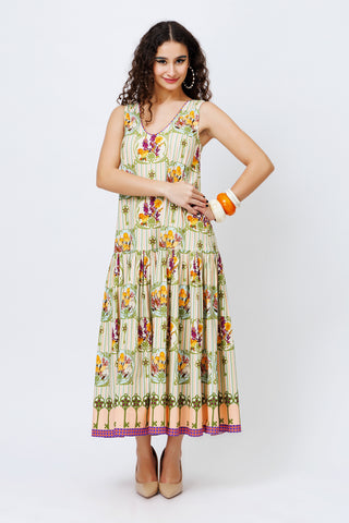 La Marais - Boulevard Dress, a maxi dress with fir and flare style.