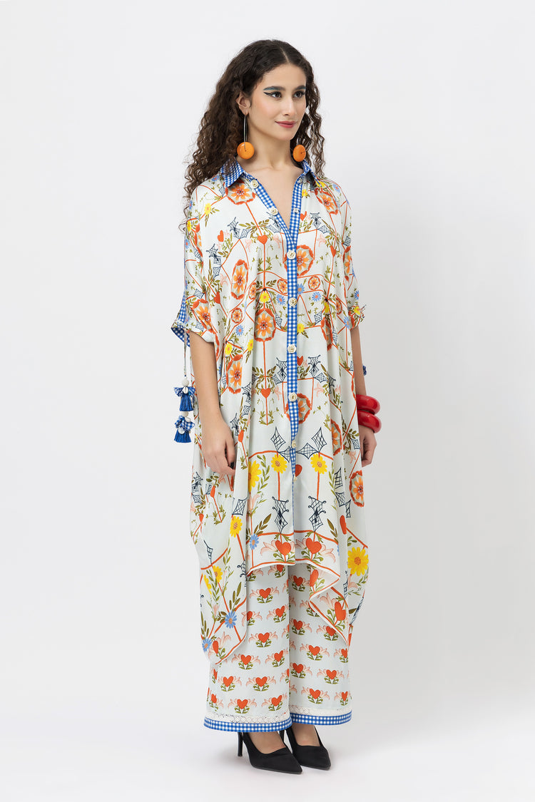 Check Kimono + Love Pant